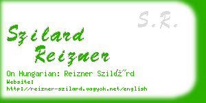 szilard reizner business card